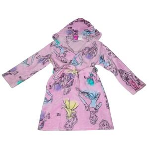 Disney Princess Pink Fleece Hooded Robe
